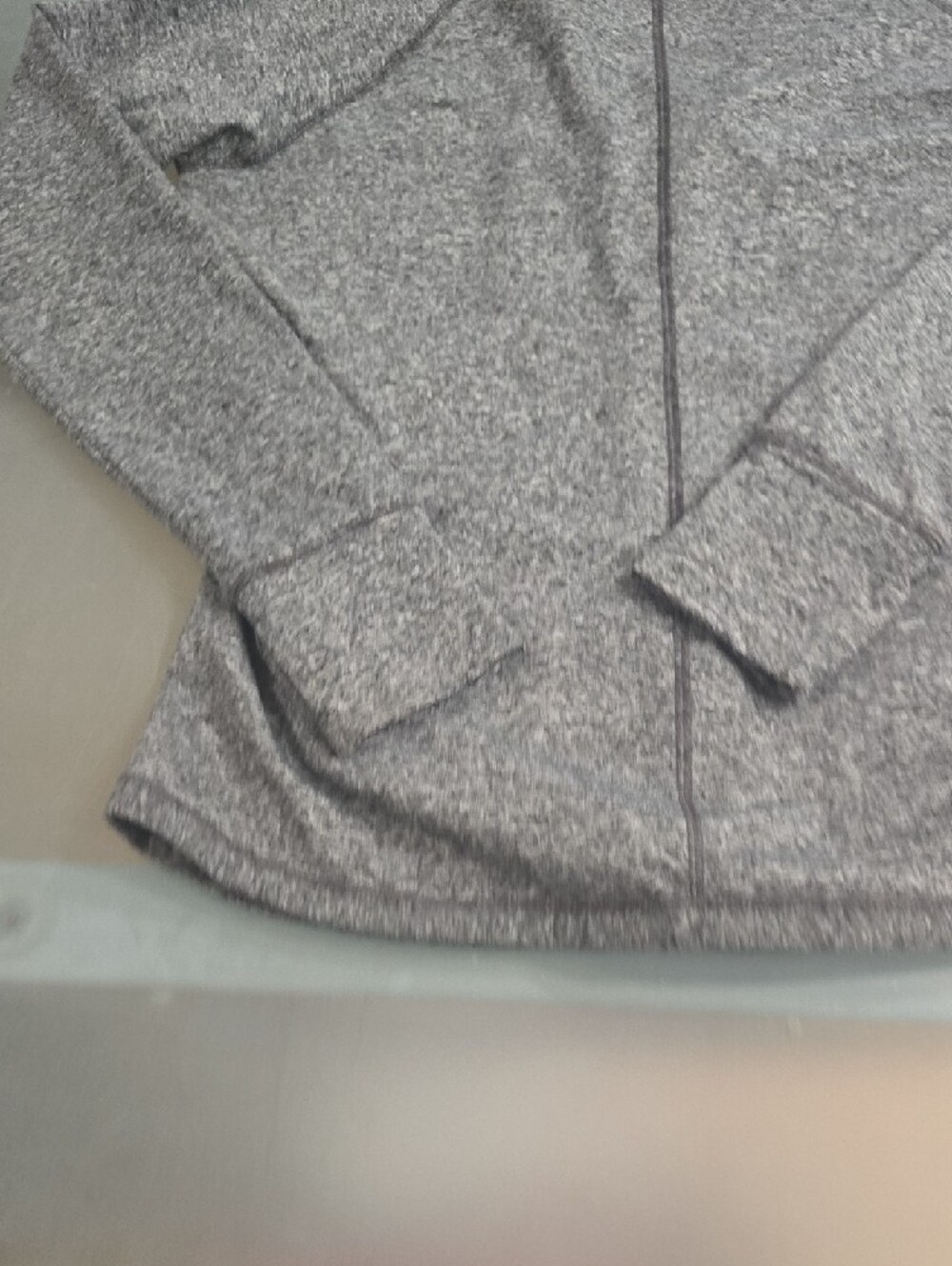 NFL Gray Heather Zip-Up Hoodie with Black Trim - Picture 11 of 14